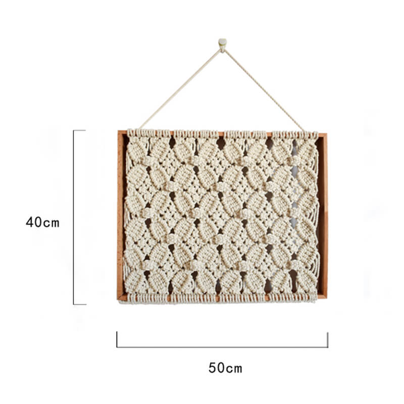 Wood Frame Woven Wall Hanging