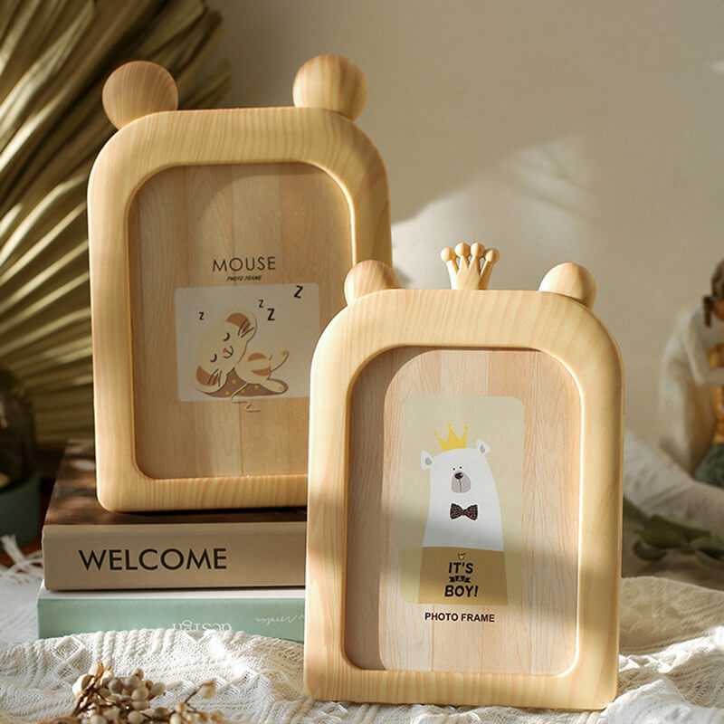 Wooden Animal Shape Photo Frame