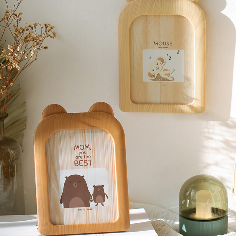 Wooden Animal Shape Photo Frame