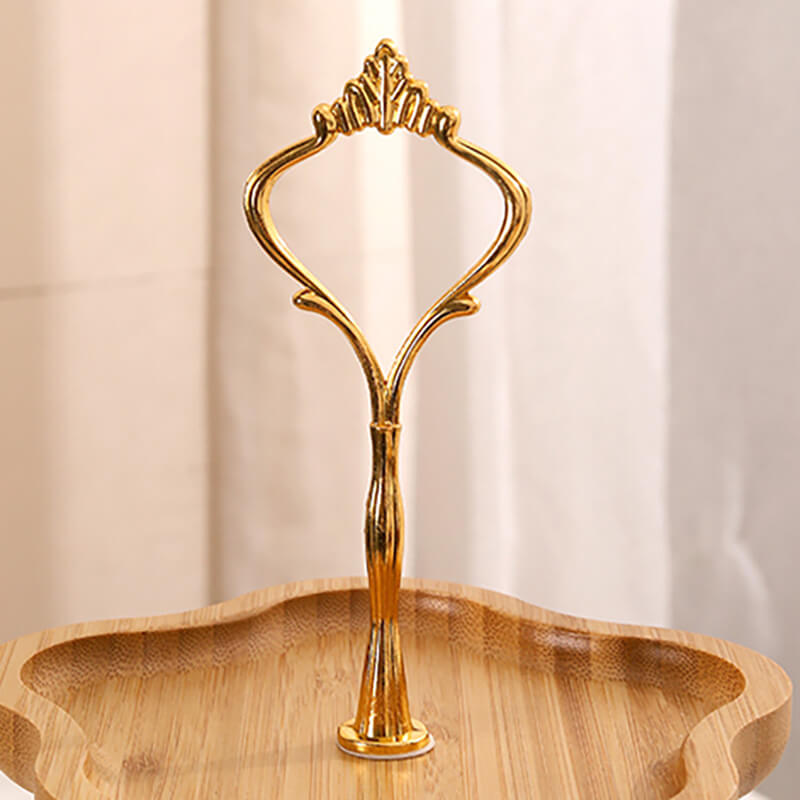 Wooden Flower-Shaped Multi-Layer Dessert Stand