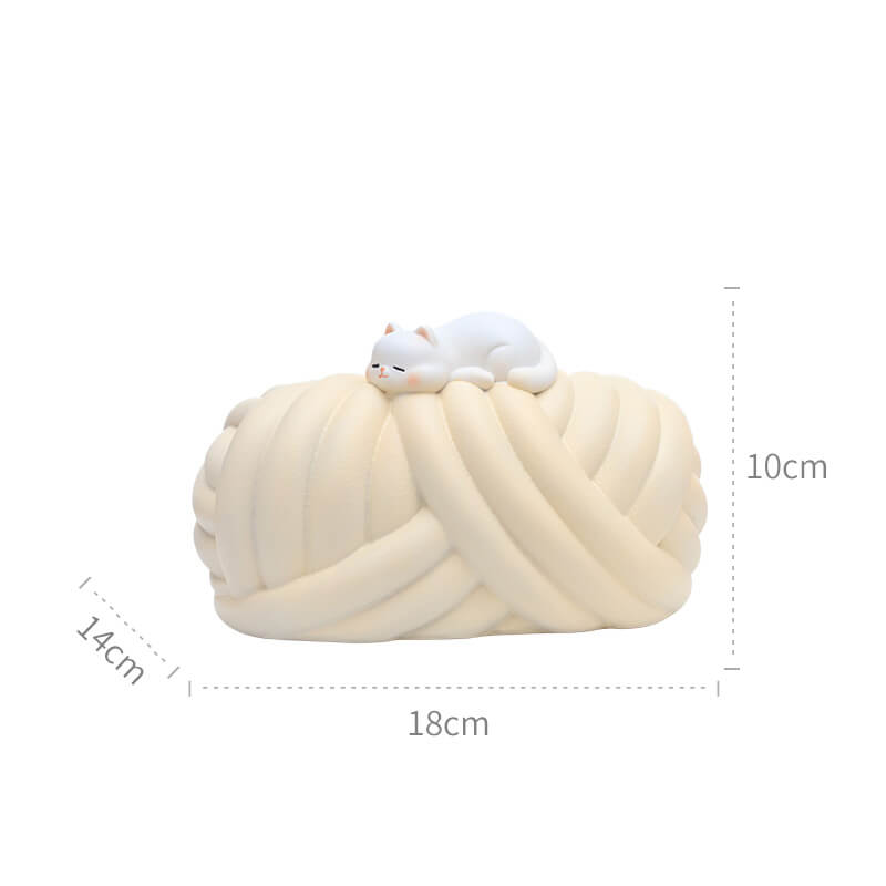 Wool Ball Ceramic Tissue Box