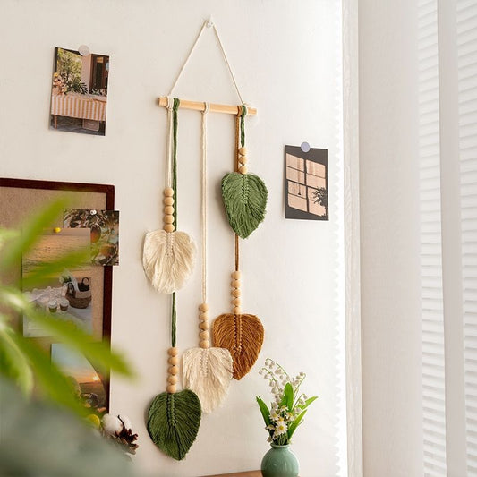 Woven Leaf Wall Hanging