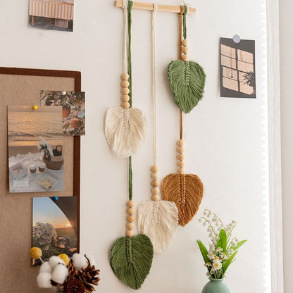 Woven Leaf Wall Hanging