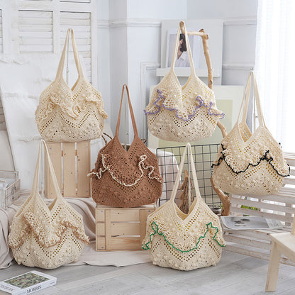 Woven Openwork Beach Vacation Bag