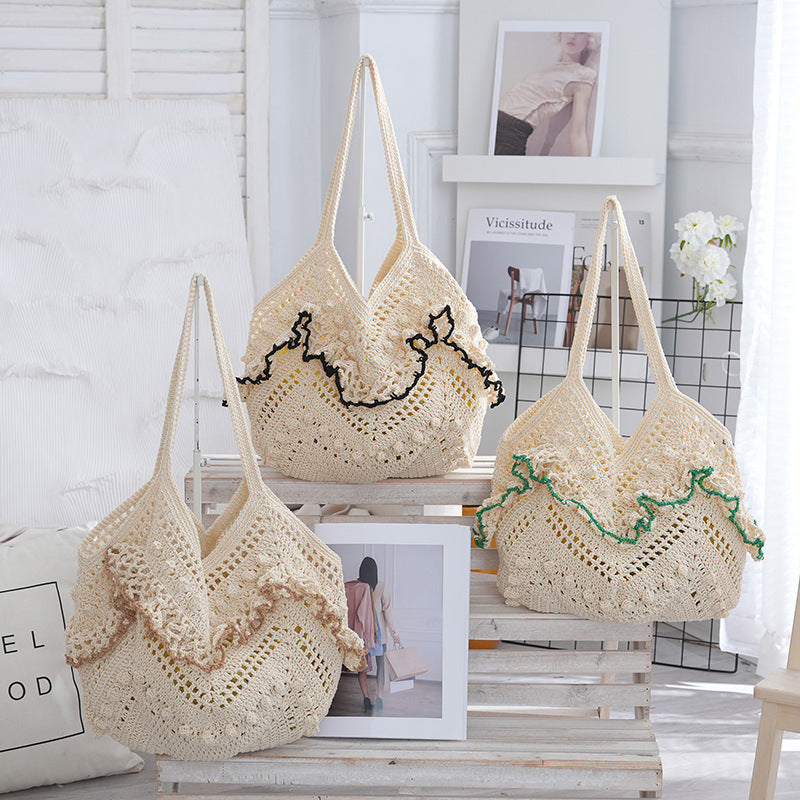 Woven Openwork Beach Vacation Bag