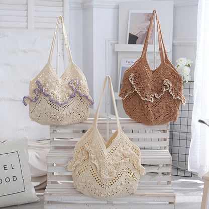 Woven Openwork Beach Vacation Bag