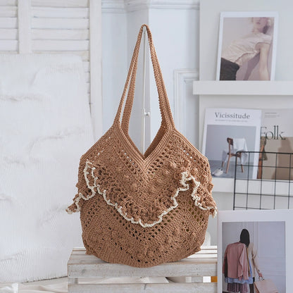 Woven Openwork Beach Vacation Bag