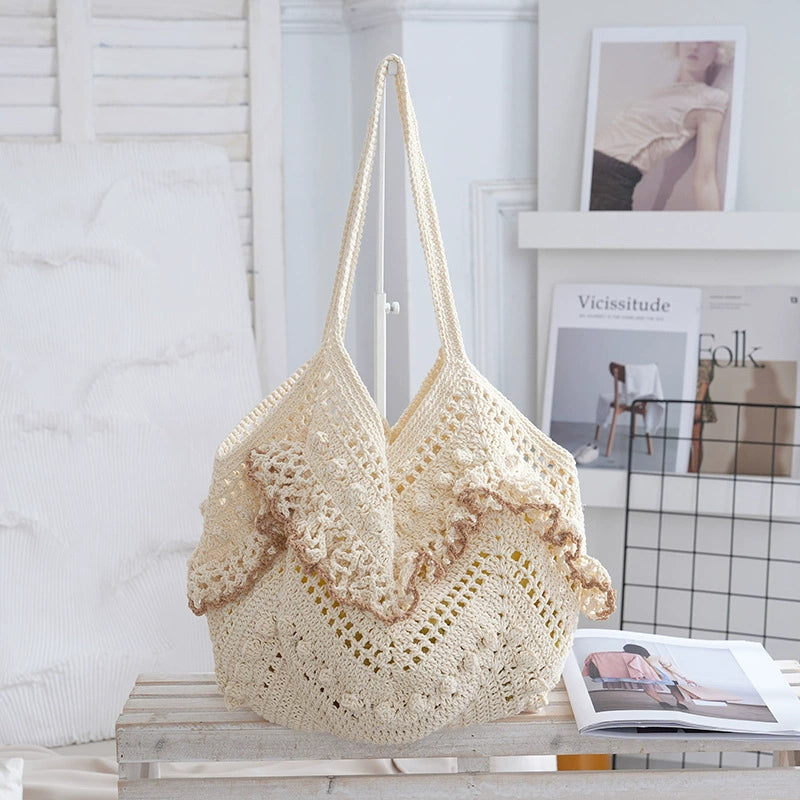 Woven Openwork Beach Vacation Bag