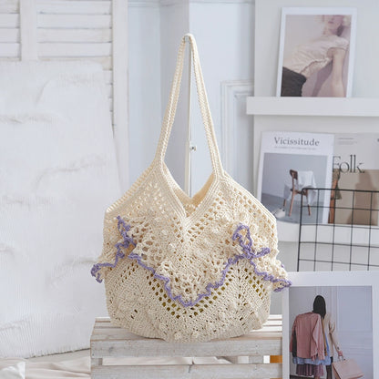 Woven Openwork Beach Vacation Bag