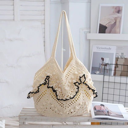 Woven Openwork Beach Vacation Bag