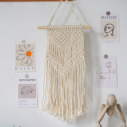 Simple Woven Tassel Wall Hanging