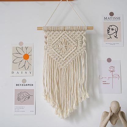 Simple Woven Tassel Wall Hanging