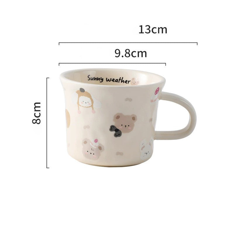 Cute Cartoon Ceramic Coffee Mug