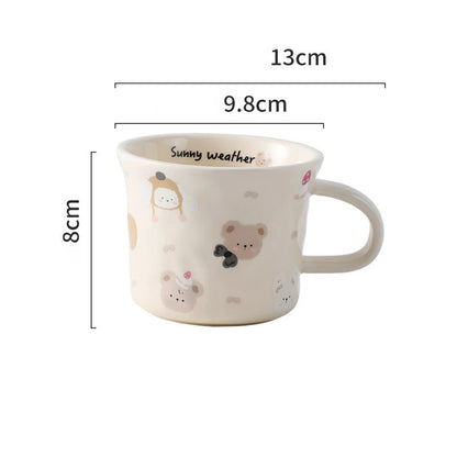 Cute Cartoon Ceramic Coffee Mug