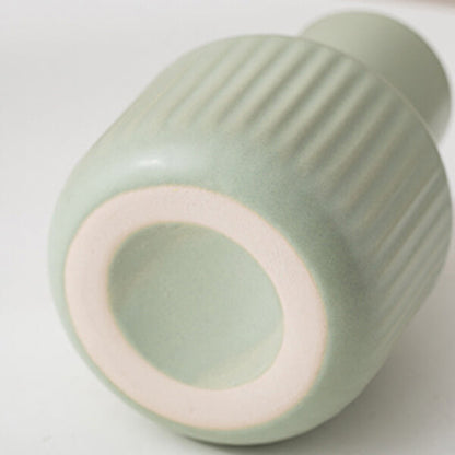 Simple Striped Ceramic Vase