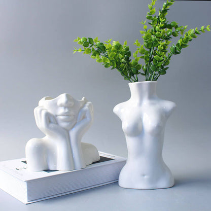 Portrait Art Ceramic Vases