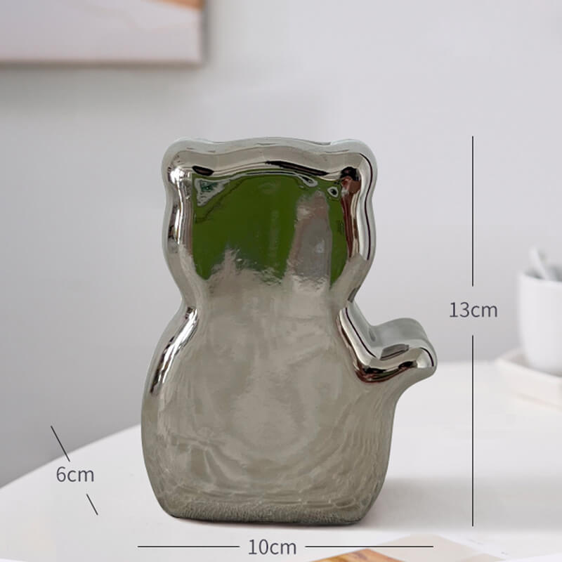 Cat Shape Ceramic Vase