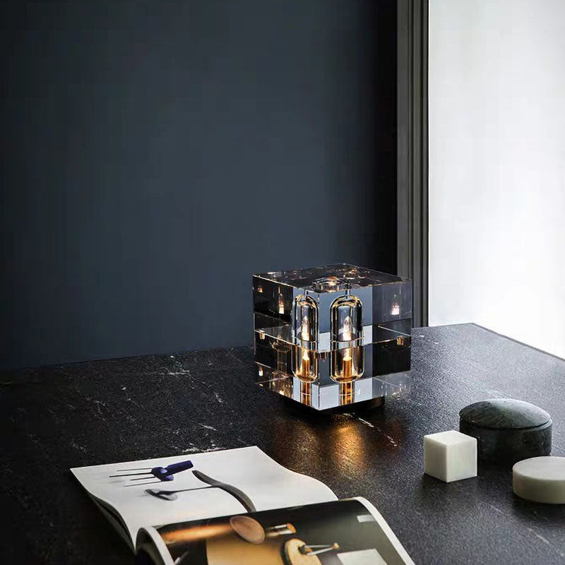 Square Crystal Table Lamp