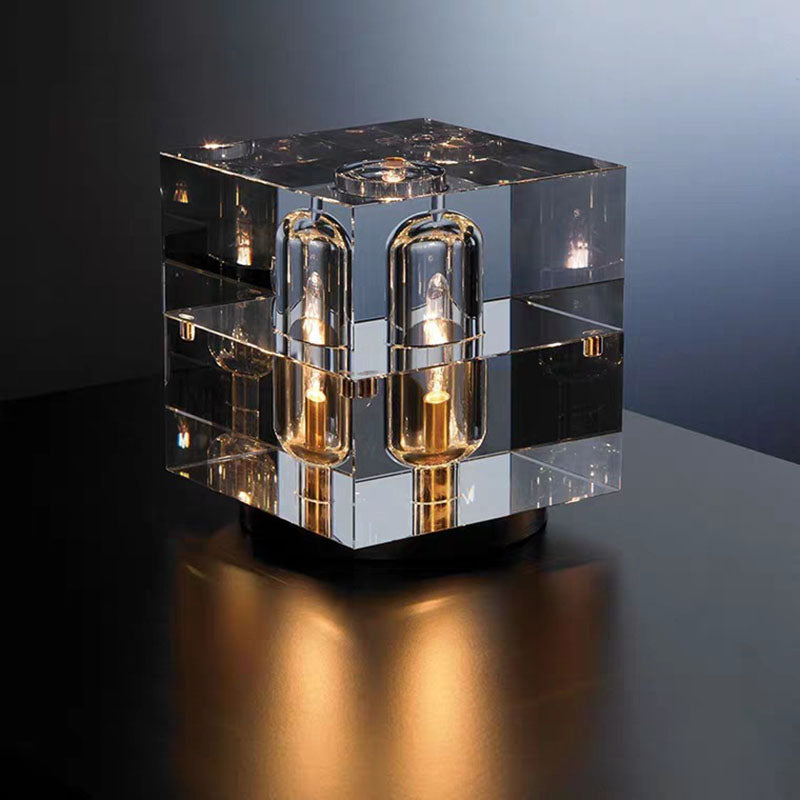 Square Crystal Table Lamp