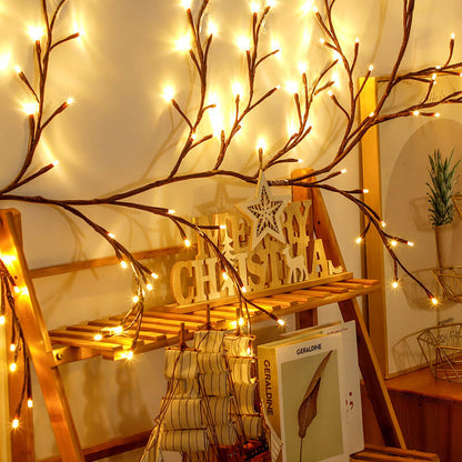 Branch Rattan String Lights