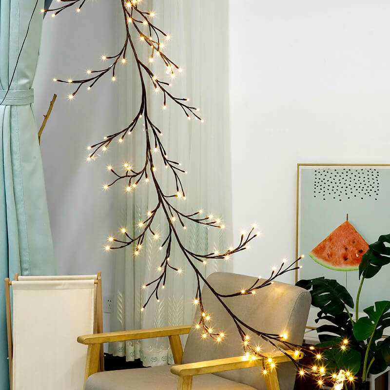 Branch Rattan String Lights