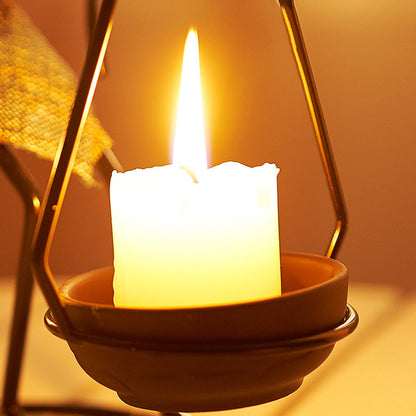 Retro Iron Candle Holder